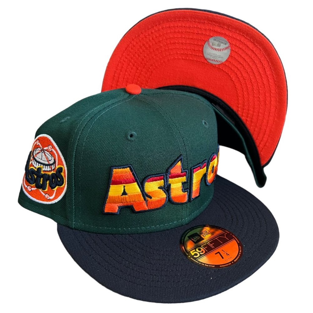 New Era Houston Astros 59FIFTY Fitted Hat Exclusive Astro Dome Side Patch